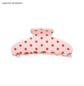 Emi Jay Big Effing Clip in Blush Polka Dot