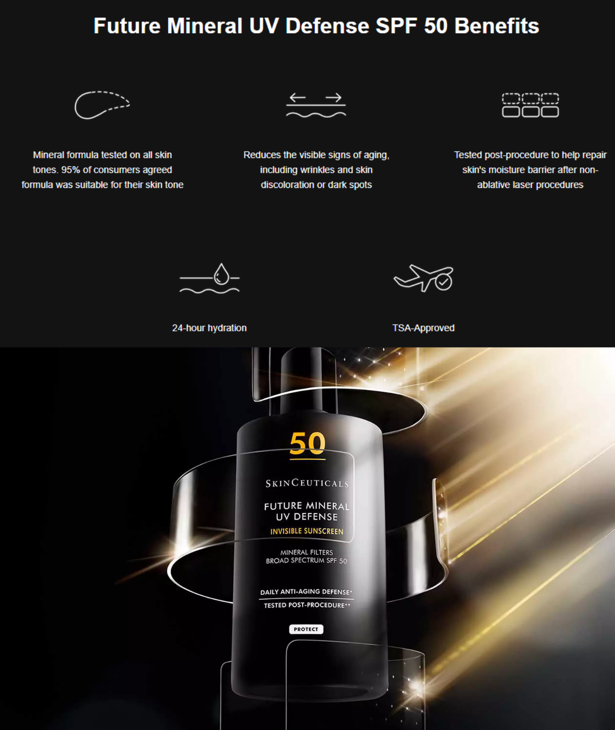 SkinCeuticals Future Mineral UV Defense SPF 50 Invisible Sunscreen